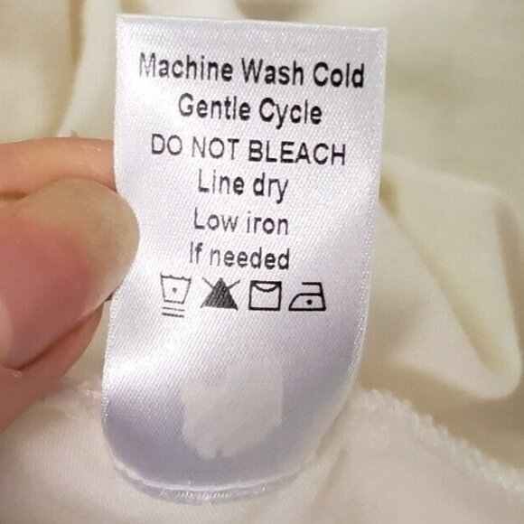 Coldwater Creek Womens Minimalist T Shirt Size 2X Ivory Clean Girl Essential - Picture 5 of 9